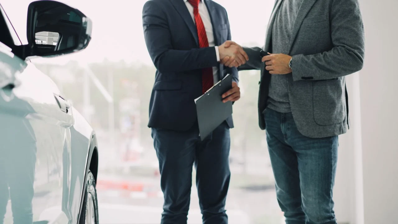 Car Rental Office Handshake